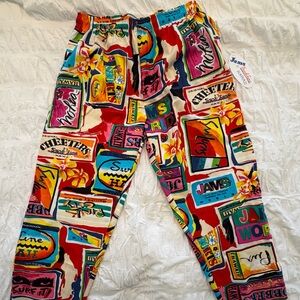 Surf Line Jams World Multicolor Cotton Pants Jams Label RARE